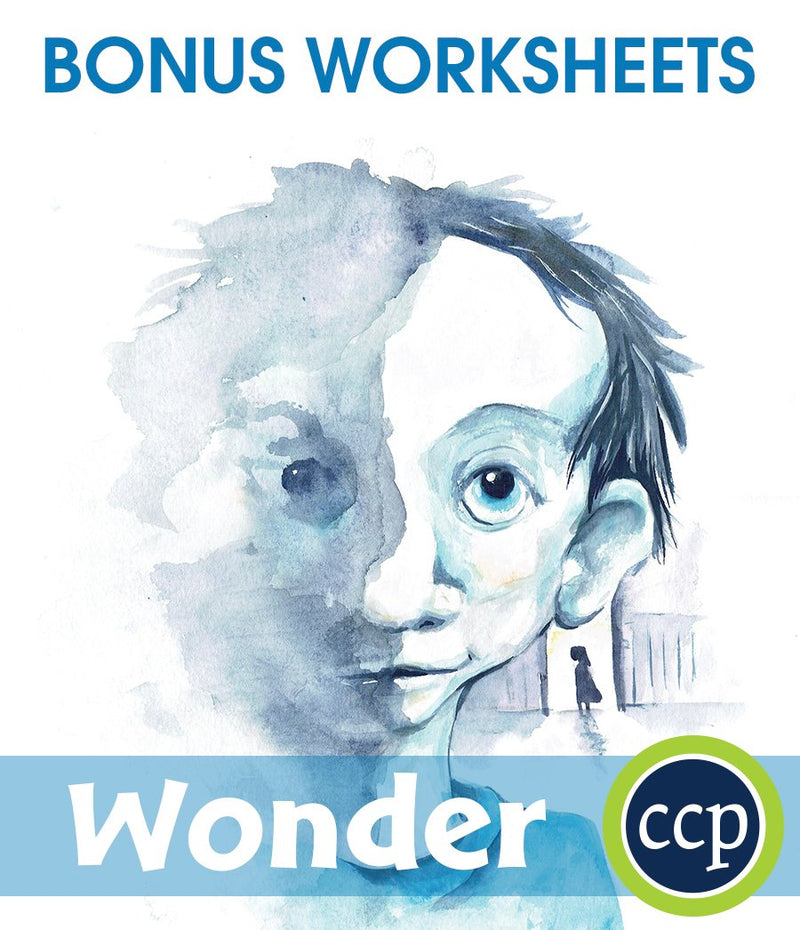 Wonder - BONUS WORKSHEETS