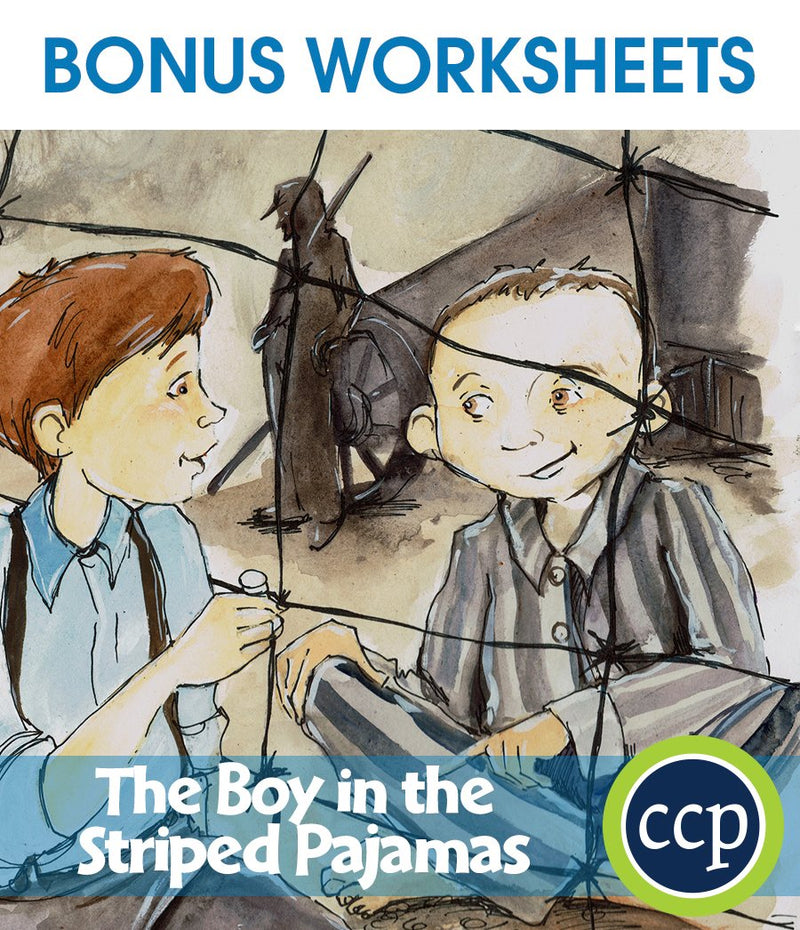 The Boy in the Striped Pajamas - BONUS WORKSHEETS