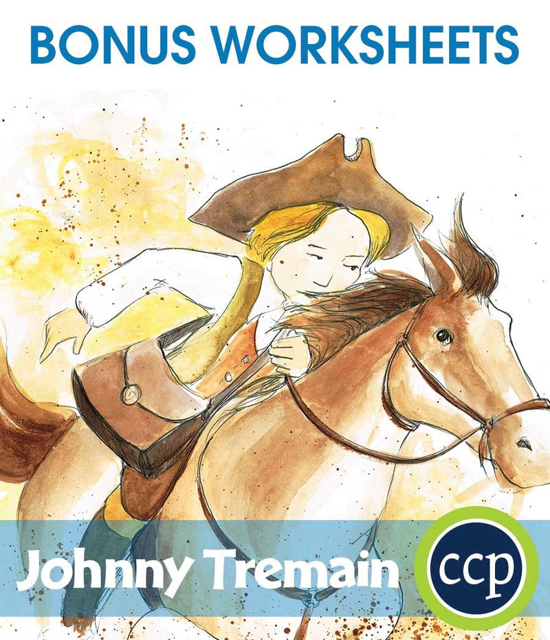 Johnny Tremain - BONUS WORKSHEETS