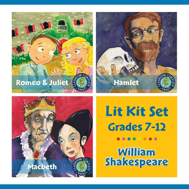 William Shakespeare Lit Kit Set - Gr. 7-12