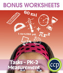 Measurement - Task Sheets Gr. PK-2 - BONUS WORKSHEETS