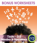 Number & Operations - Task Sheets Gr. 3-5 - BONUS WORKSHEETS