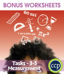 Measurement - Task Sheets Gr. 3-5 - BONUS WORKSHEETS