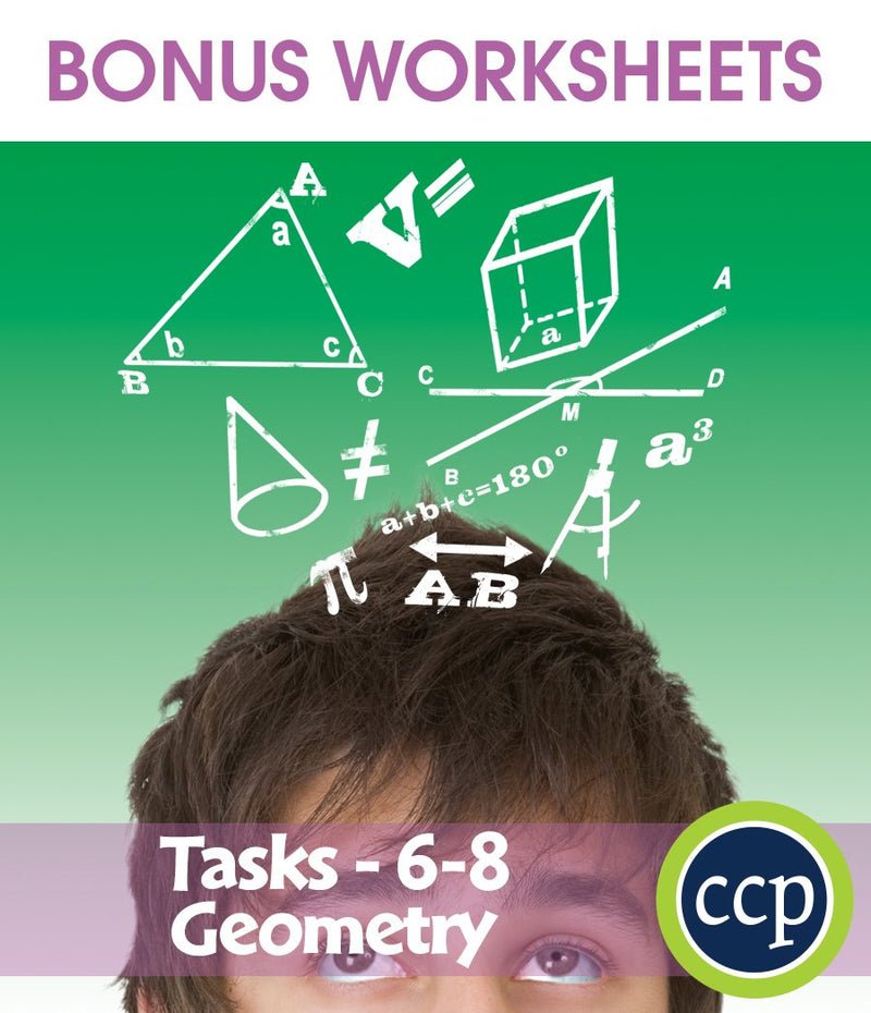 Geometry - Task Sheets Gr. 6-8 - BONUS WORKSHEETS