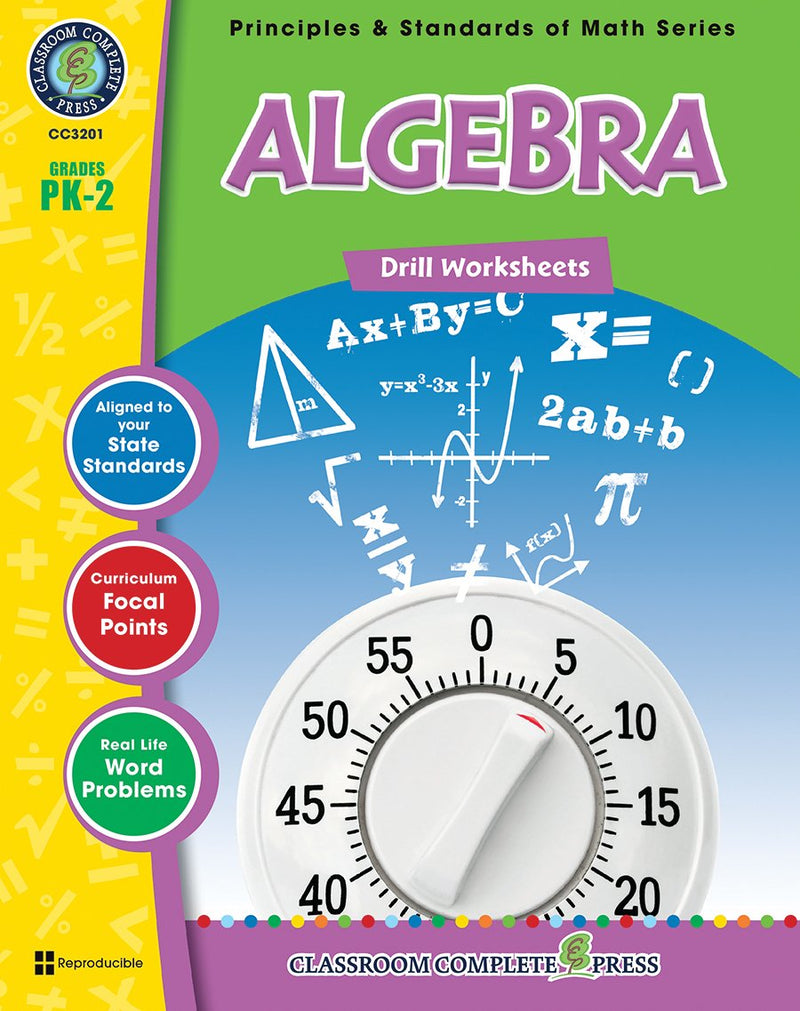 Algebra - Grades PK-2 - Drill Sheets