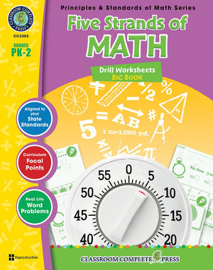 Five Strands of Math - Grades PK-2 - Drills Big Book
