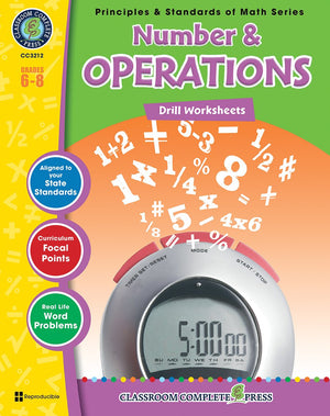 Number & Operations - Grades 6-8 - Drill Sheets