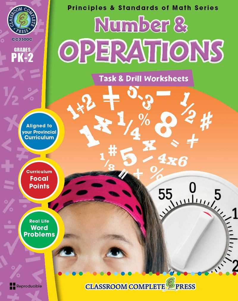 Number & Operations - Grades PK-2 - Task & Drill Sheets - Canadian Content