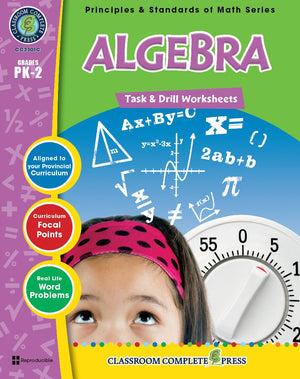 Algebra - Grades PK-2 - Task & Drill Sheets - Canadian Content