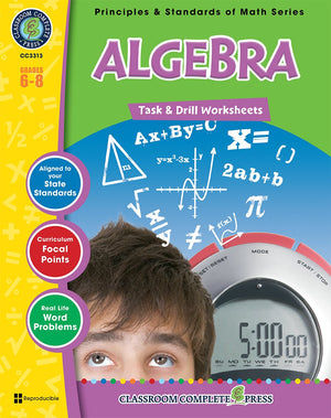 Algebra - Grades 6-8 - Task & Drill Sheets