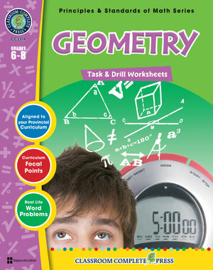 Geometry - Grades 6-8 - Task & Drill Sheets - Canadian Content