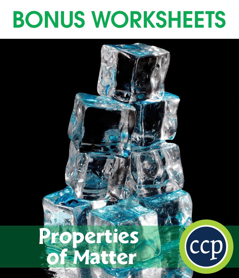 Properties of Matter - BONUS WORKSHEETS