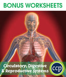Circulatory, Digestive & Reproductive Systems - BONUS WORKSHEETS