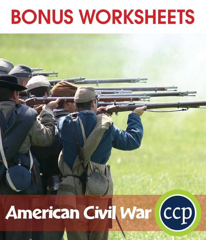 American Civil War - BONUS WORKSHEETS