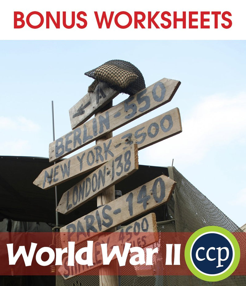 World War II - BONUS WORKSHEETS