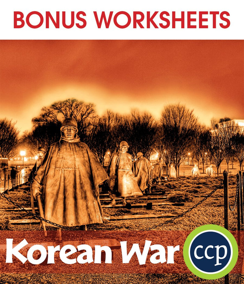 Korean War - BONUS WORKSHEETS