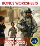 Iraq War (2003-2010) - BONUS WORKSHEETS