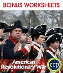 American Revolutionary War - BONUS WORKSHEETS