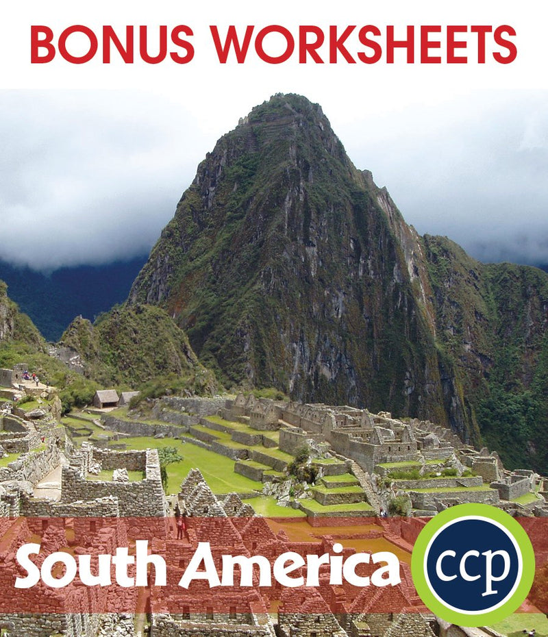 South America - BONUS WORKSHEETS