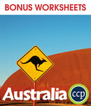 Australia - BONUS WORKSHEETS