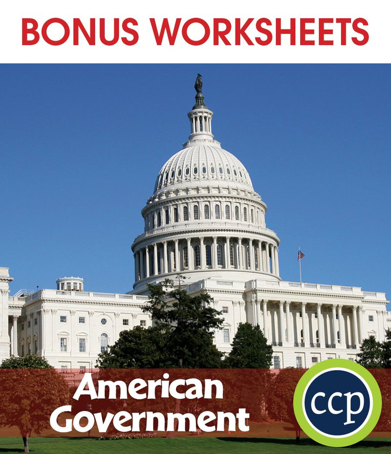 American Government - BONUS WORKSHEETS