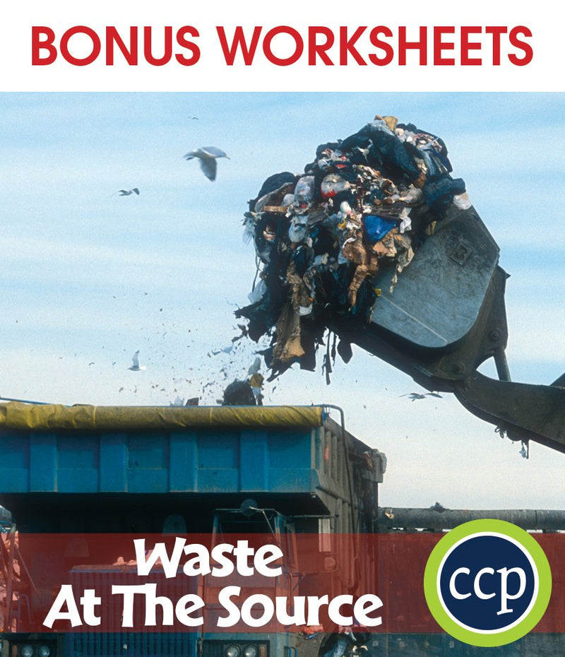 Waste: At the Source - BONUS WORKSHEETS