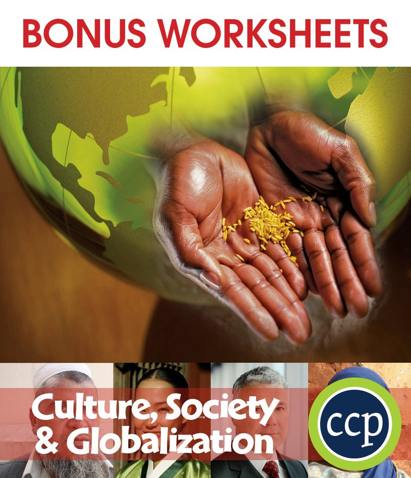 Culture, Society & Globalization - BONUS WORKSHEETS