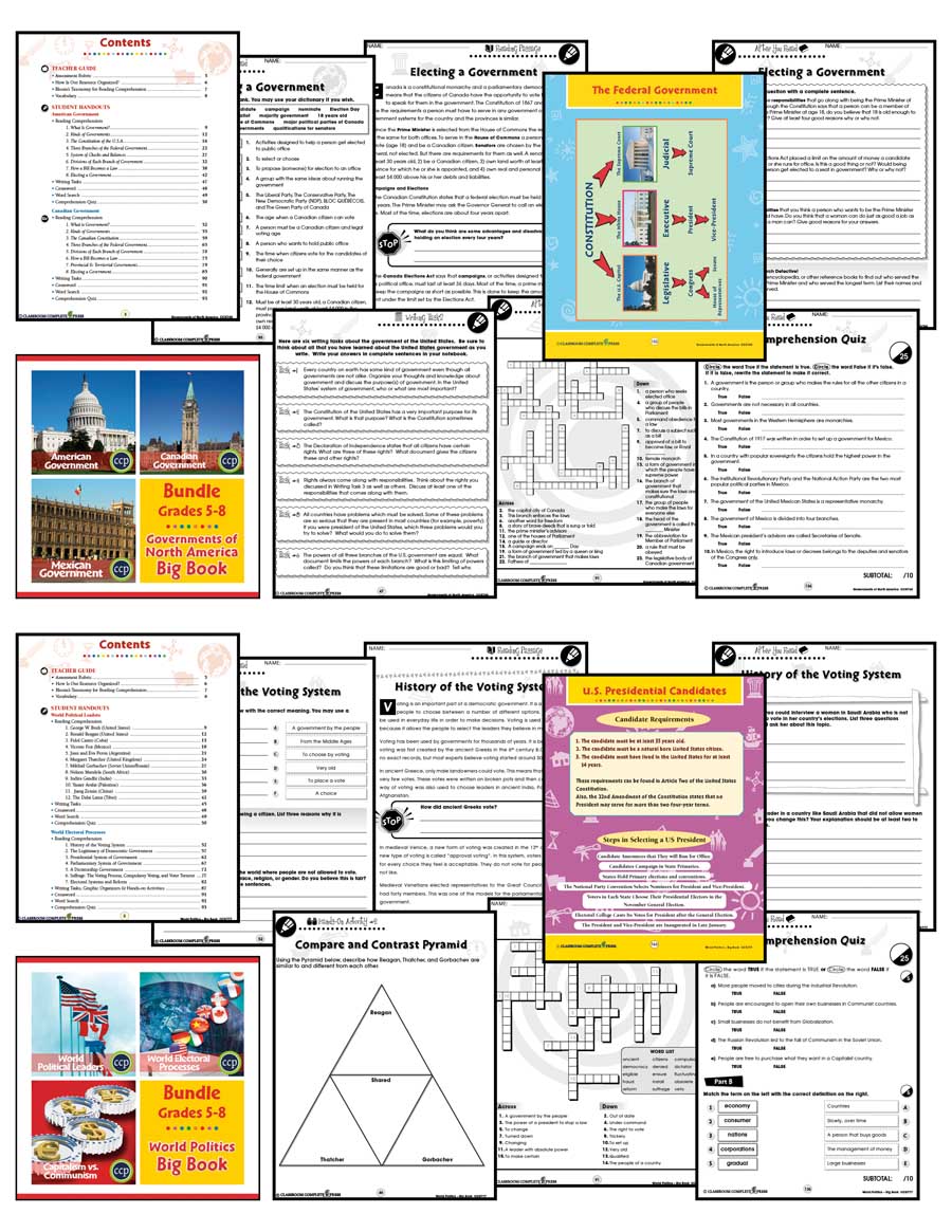 Social Studies Packet.pdf Middle School Social Studies Bundle – CLASSROOM COMPLETE PRESS