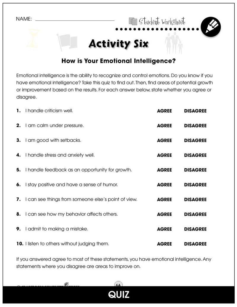 Applying Life Skills - Your Personal Development - BONUS WORKSHEETS – CLASSROOM COMPLETE PRESS applying-life-skills-your-personal-development-bonus-worksheets-classroom-complete-press