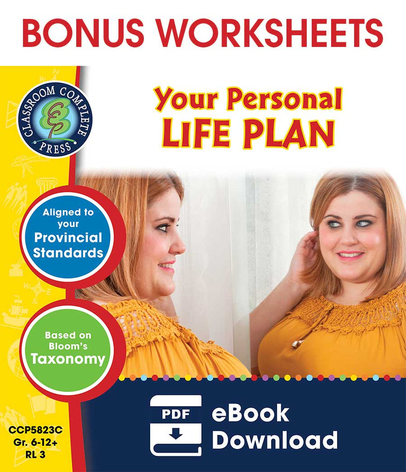 Applying Life Skills - Your Personal Life Plan - Canadian Content - BONUS WORKSHEETS