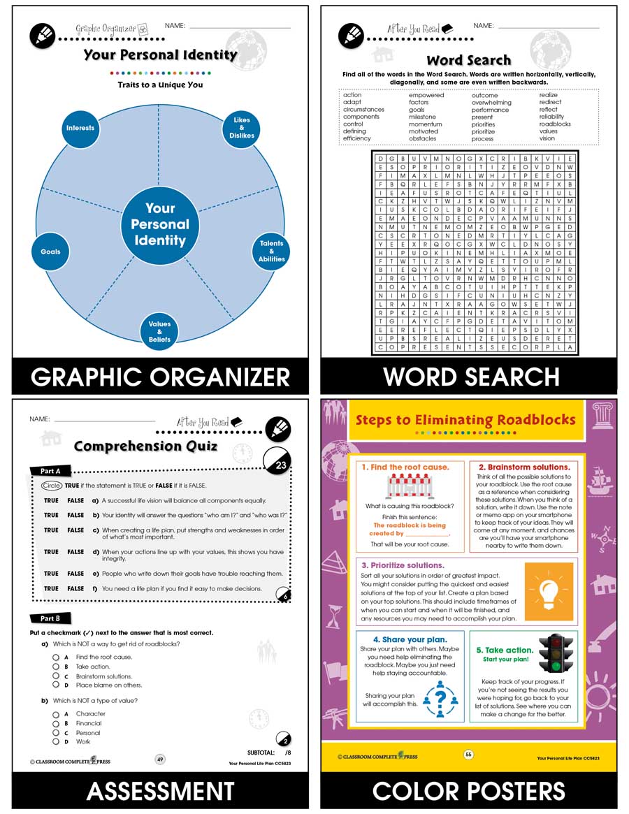 Applying Life Skills - Your Personal Life Plan – CLASSROOM COMPLETE PRESS