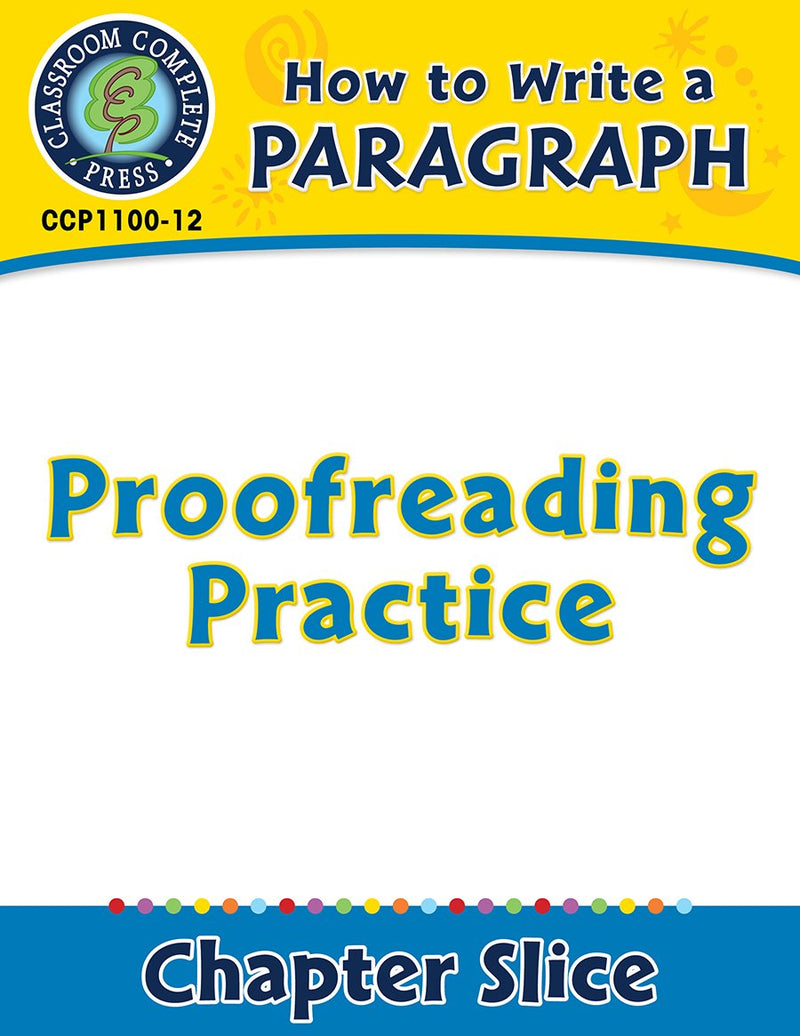 How to Write a Paragraph: Proofreading Practice