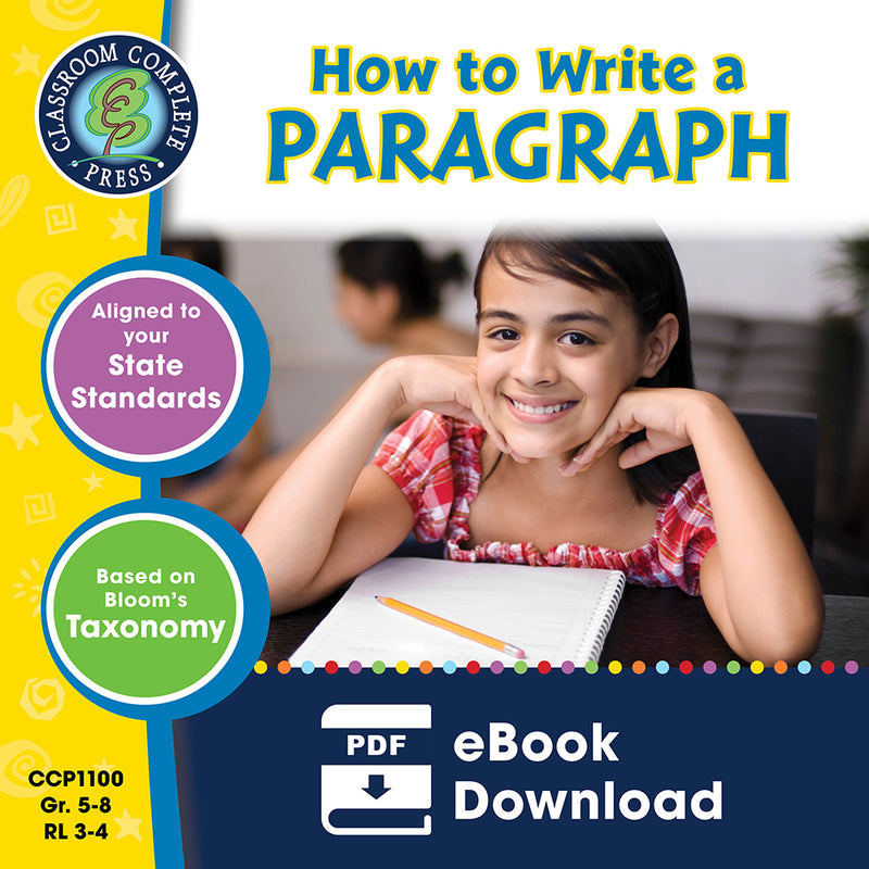 CLASSROOM　COMPLETE　Write　How　a　–　to　Paragraph　PRESS