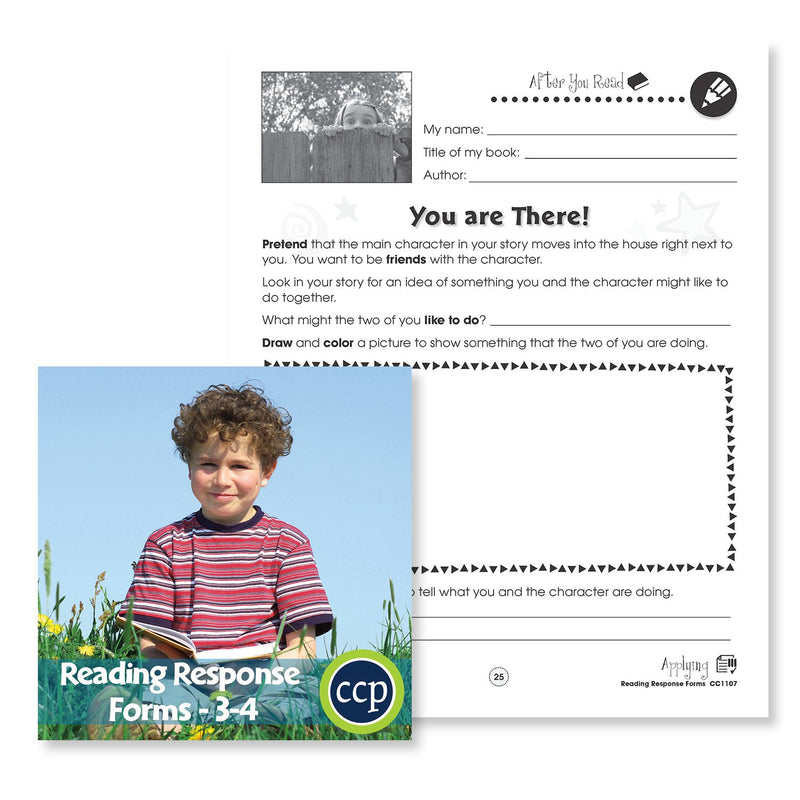 Reading Response Forms: You are There! Gr. 3-4 - WORKSHEET