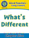Word Families - Long Vowels: What's Different