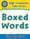 High-Frequency Sight Words: Boxed Words