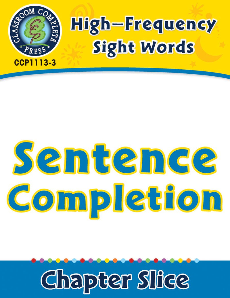 High-Frequency Sight Words: Sentence Completion
