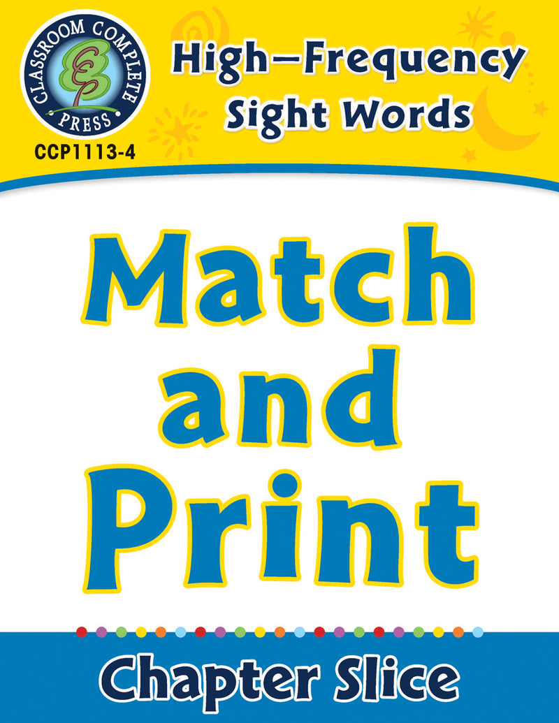 High-Frequency Sight Words: Match and Print