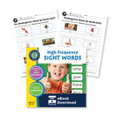 High Frequency Sight Words: Mixed Up & Match and Print Words Set Gr. PK-2 - WORKSHEET