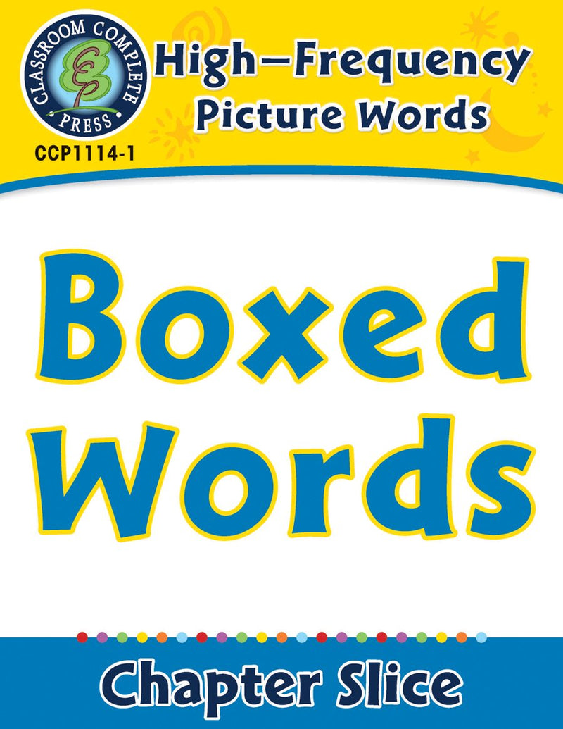 High-Frequency Picture Words: Boxed Words
