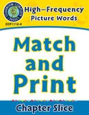High-Frequency Picture Words: Match and Print