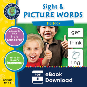 Sight & Picture Words Big Book