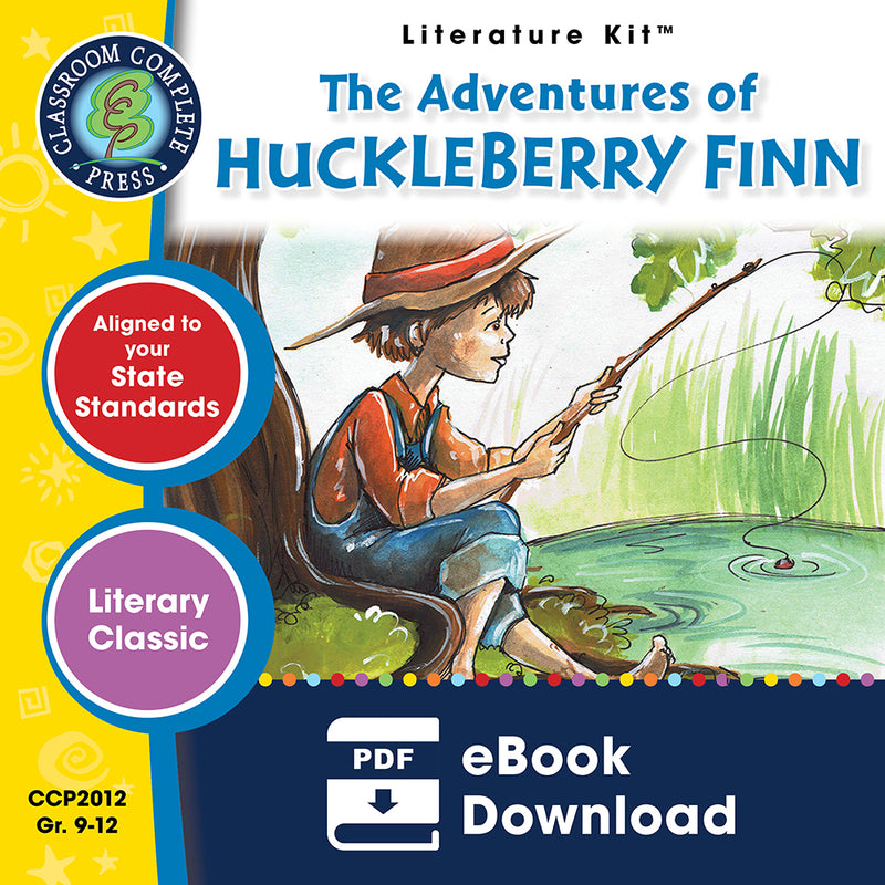The Adventures of Huckleberry Finn by Mark Twain Quiz and Answer Key Bundle