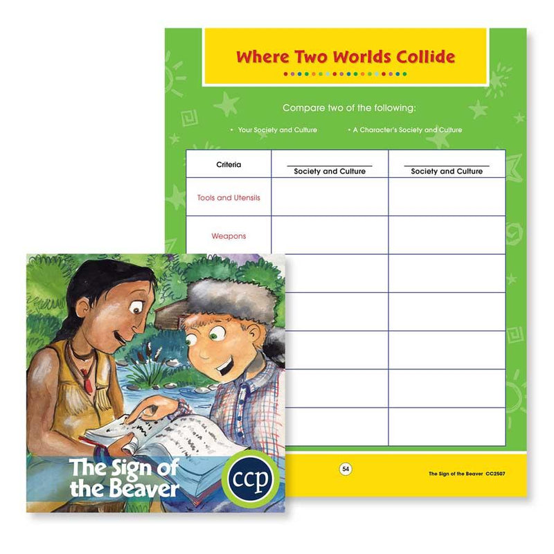 The Sign of the Beaver: Where Two Worlds Collide - WORKSHEET