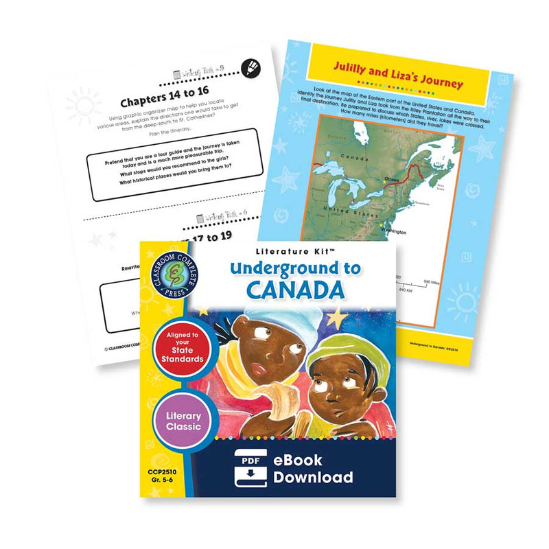 Underground to Canada: Mapping Julilly and Liza's Journey - WORKSHEET