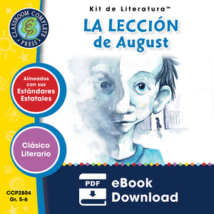 La Lección de August (Novel Study Guide)