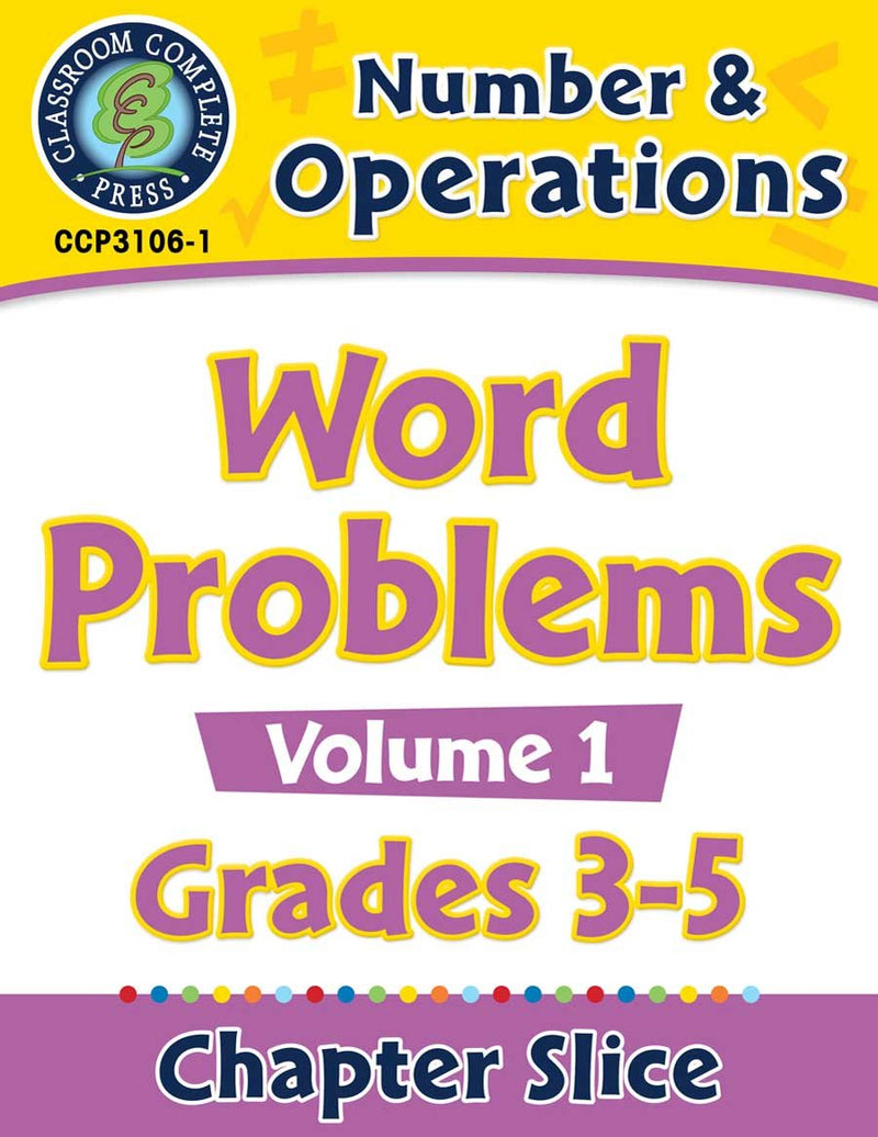Number & Operations: Word Problems Vol. 1 Gr. 3-5