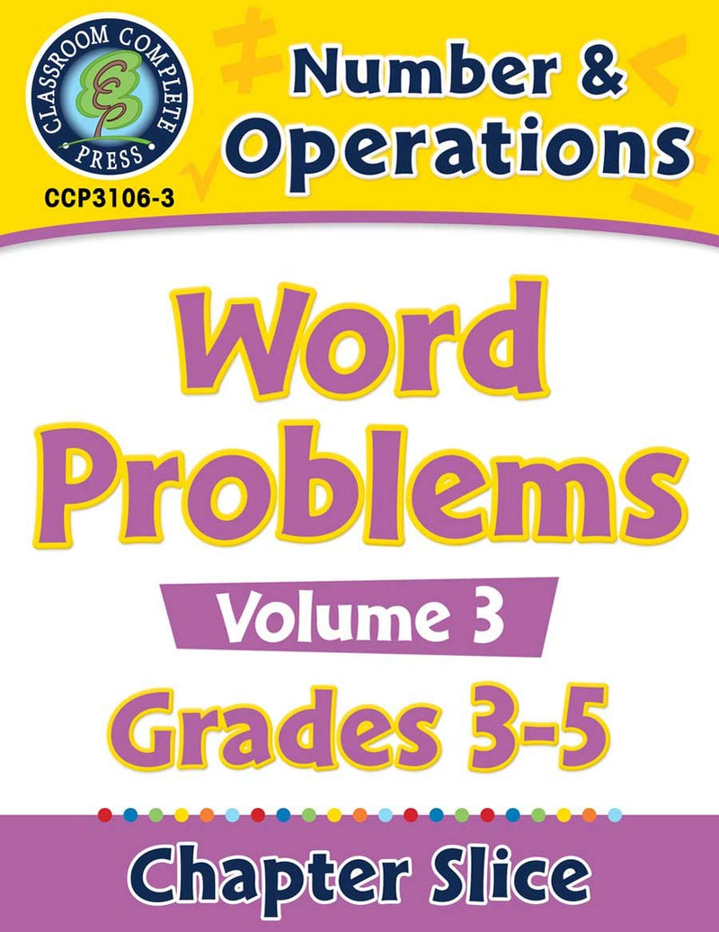 Number & Operations: Word Problems Vol. 3 Gr. 3-5
