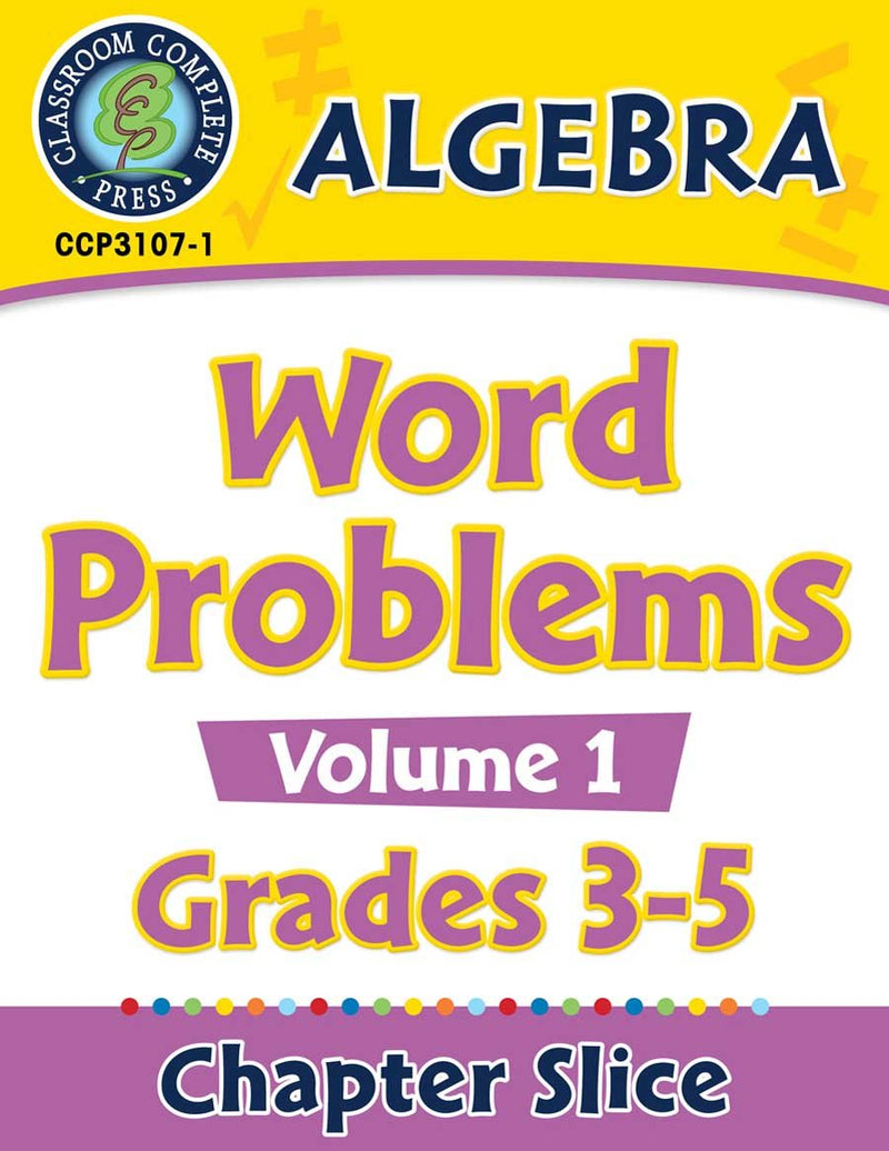 Algebra: Word Problems Vol. 1 Gr. 3-5