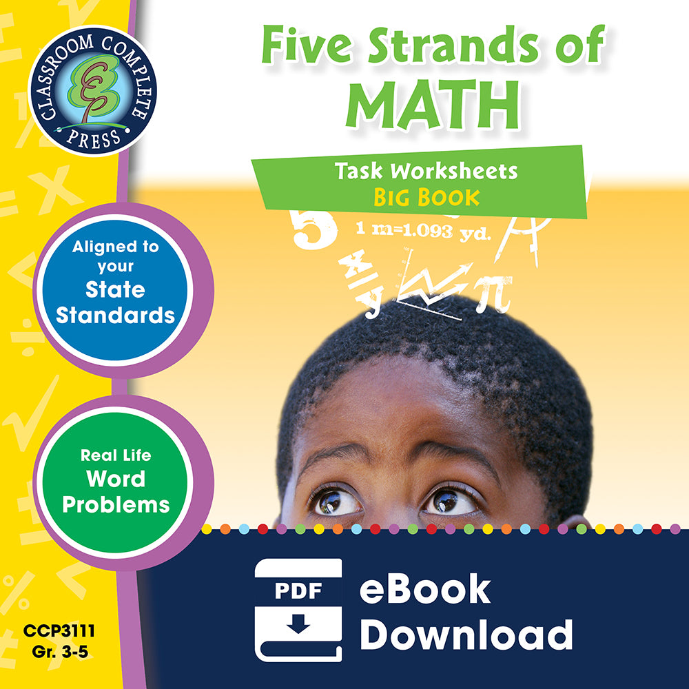 Five Strands of Math - Grades 3-5 - Tasks Big Book – CLASSROOM COMPLETE ...